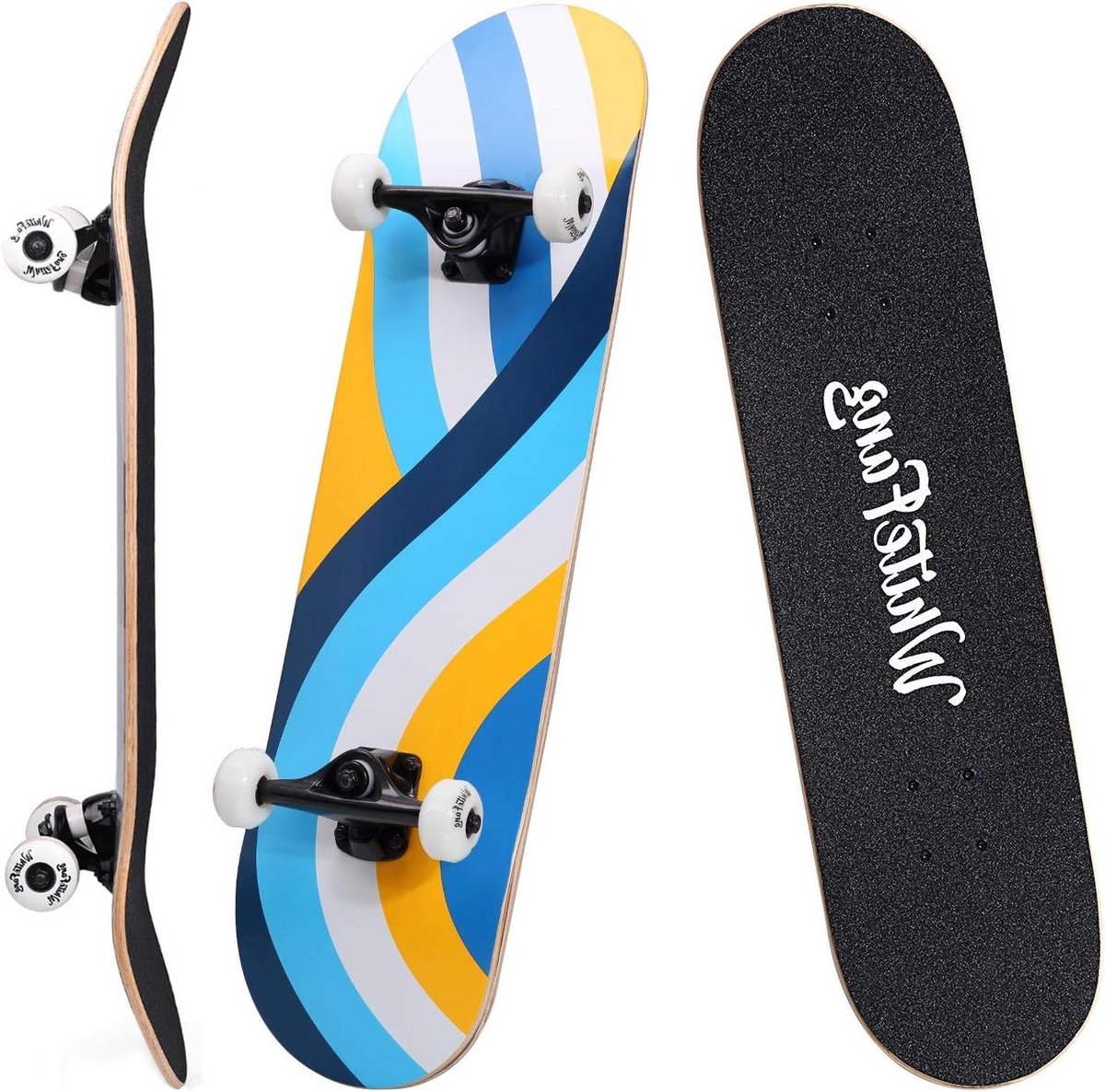 Compleet Skateboard - Outdoor Board - Buiten Sporten - Dubbele Kick Concave - 31 Inch - Veelkleurig Skateonderdeel kopen online