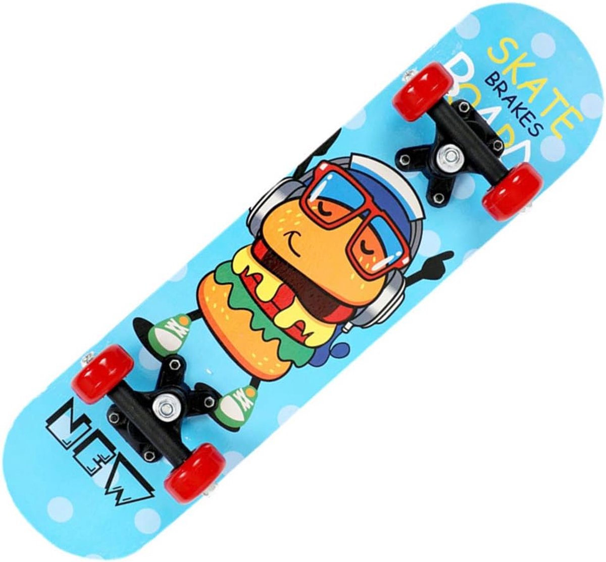 Compleet Skateboard - Outdoor Board - Leren skateboarden - Dubbel kick ontwerp - 60 cm - Creatief Skateonderdeel kopen online