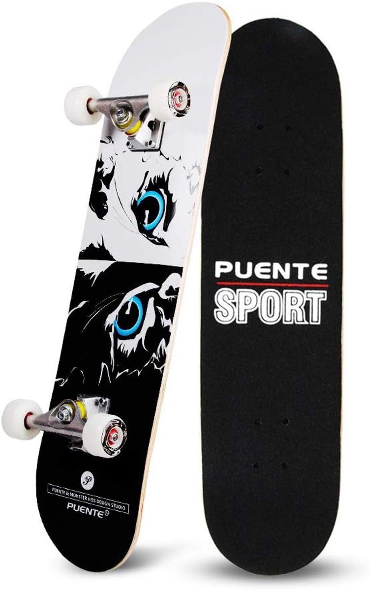 Compleet Skateboard - Pro Board - Trucs Leren - 7 Lagen Esdoornhout - 787 cm - Persian Cat Skateonderdeel kopen online
