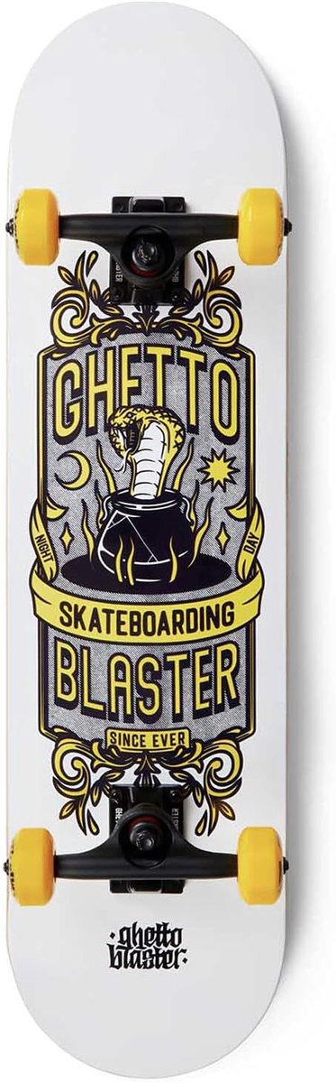 compleet skateboard skate board outdoor cruisen 7 lagen esdoorn 8 0 inch geel