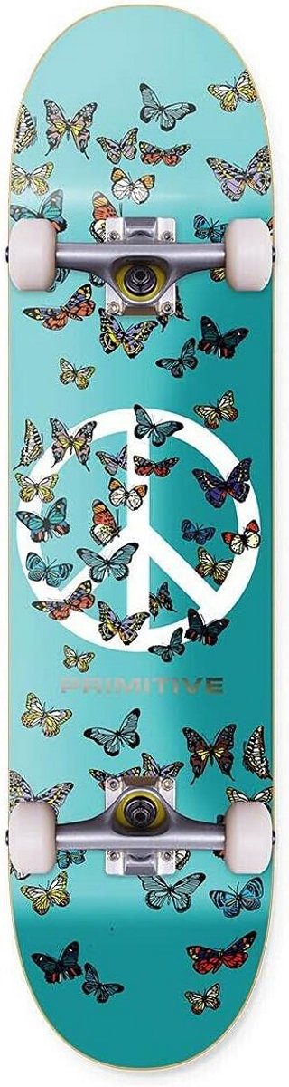 Compleet Skateboard - Skateboard deck - Buiten rijden - Aluminium truck - 8.0 inch - Turquoise Skateonderdeel kopen online