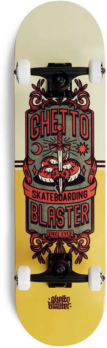 compleet skateboard street board buiten skaten 7 lagen esdoorn deck 8 125 inch zwart