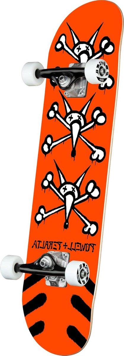 Compleet Skateboard - Street Board - Straat Skaten - Canadees Esdoorn Dek - 8.25 inch Breed - Oranje Skateonderdeel kopen online