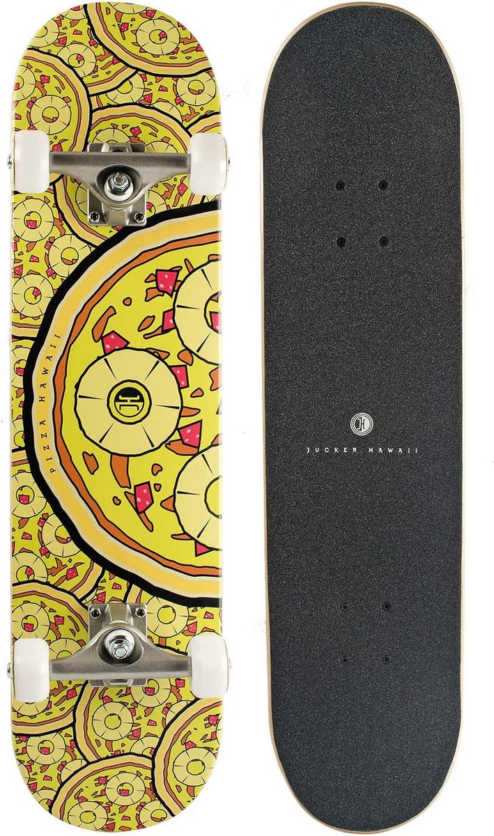 Compleet Skateboard - Street Deck - Buiten Skate Plezier - Klaar voor Gebruik - 8.0 Inch Breed - Pizza Print Skateonderdeel kopen online