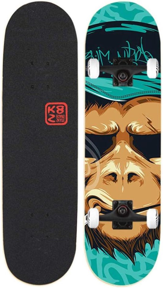compleet skateboard trick board stunts uitvoeren dubbele kick concave 31 x 8 inch n v t