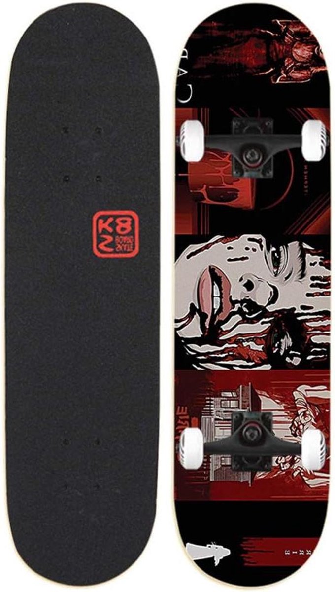 compleet skateboard trickboard stunts uitvoeren dubbele kick concave 31 x 8 inch a