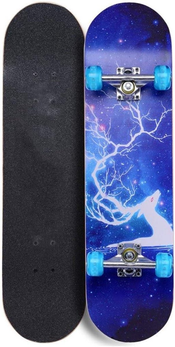 Complete Skateboard - Cruiser Board - Buiten Spelen - Knipperende Wielen - 31 inch - Flash Wheel Skateonderdeel kopen online