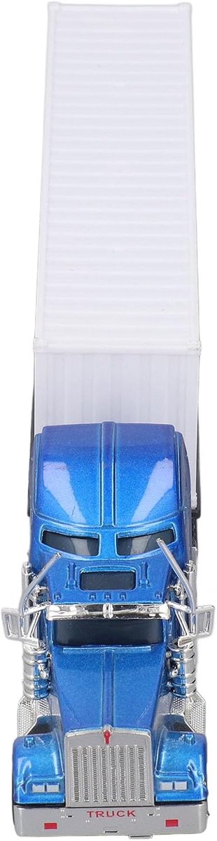 Containerwagen Speelgoedmodel - Vrachtwagen Speelgoed - Kinderen Leren - Eenvoudige Pull-back Bediening - 30 cm - Oranje Speelgoedkruiwagen kopen online