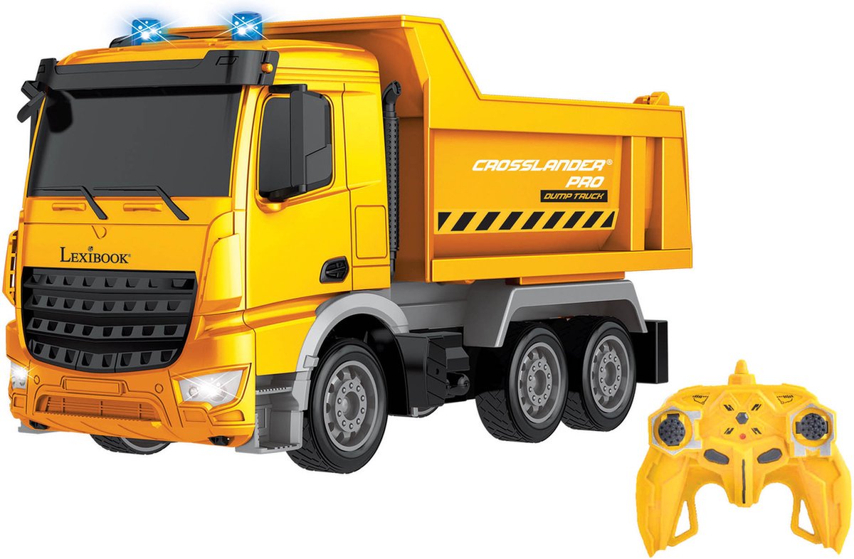 Crosslander PRO ® Radiogestuurde Kiepwagen met licht en sounds effecten. Speelgoedaccuvoertuig kopen online