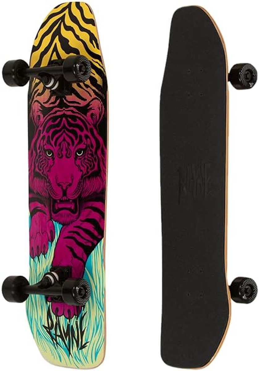 Cruiser Skateboard - Longboard Dek - Dagelijks Transport - Dubbele Kick Design - 32 Inch - Multicolor Skateonderdeel kopen online