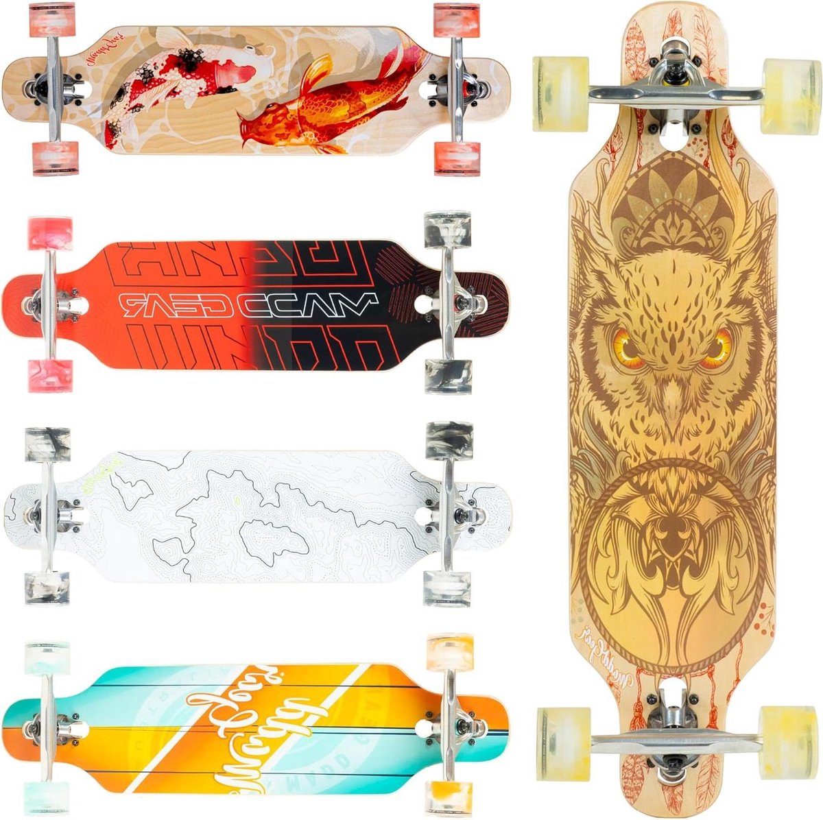 Cruiser Skateboard - Longboard Stadsboard - Stadsvervoer - 8-laags Esdoorn Dek - 787 cm - Swift Skateonderdeel kopen online