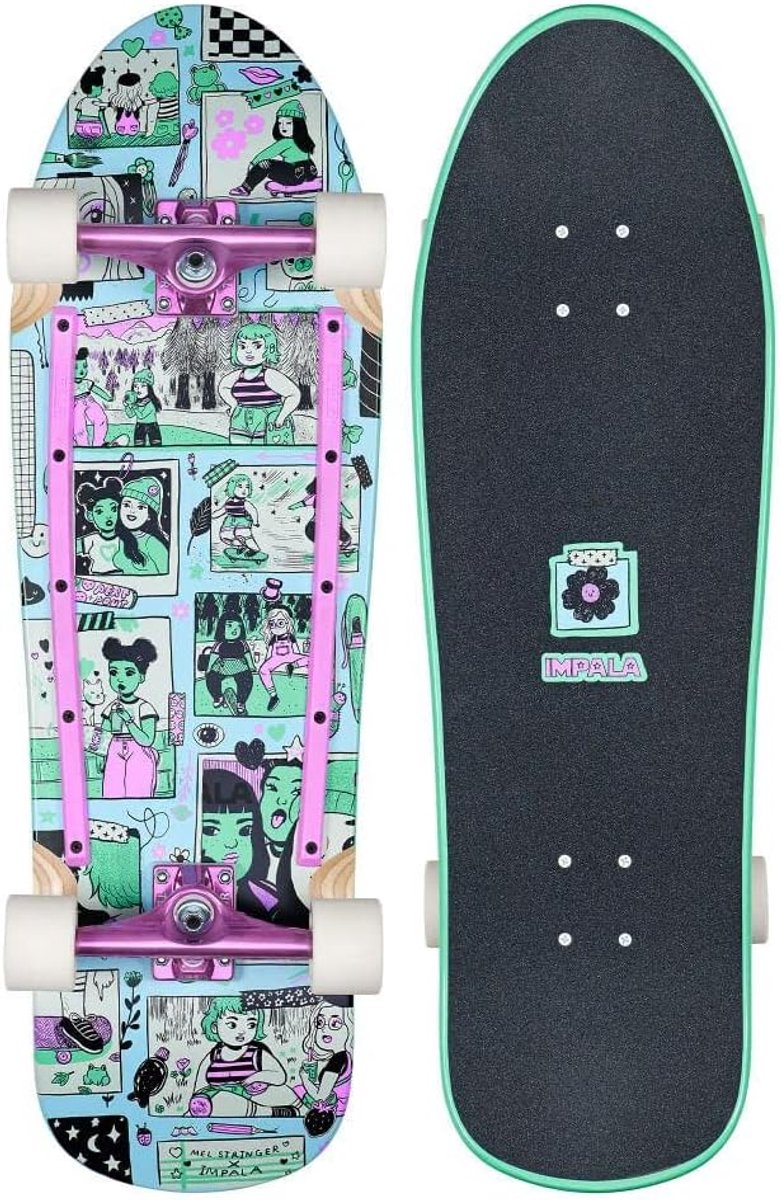 Cruiser Skateboard - Old School Board - Stabiel Cruisen - Resin 7 Constructie - 80 cm - Mel Stringer Skateonderdeel kopen online