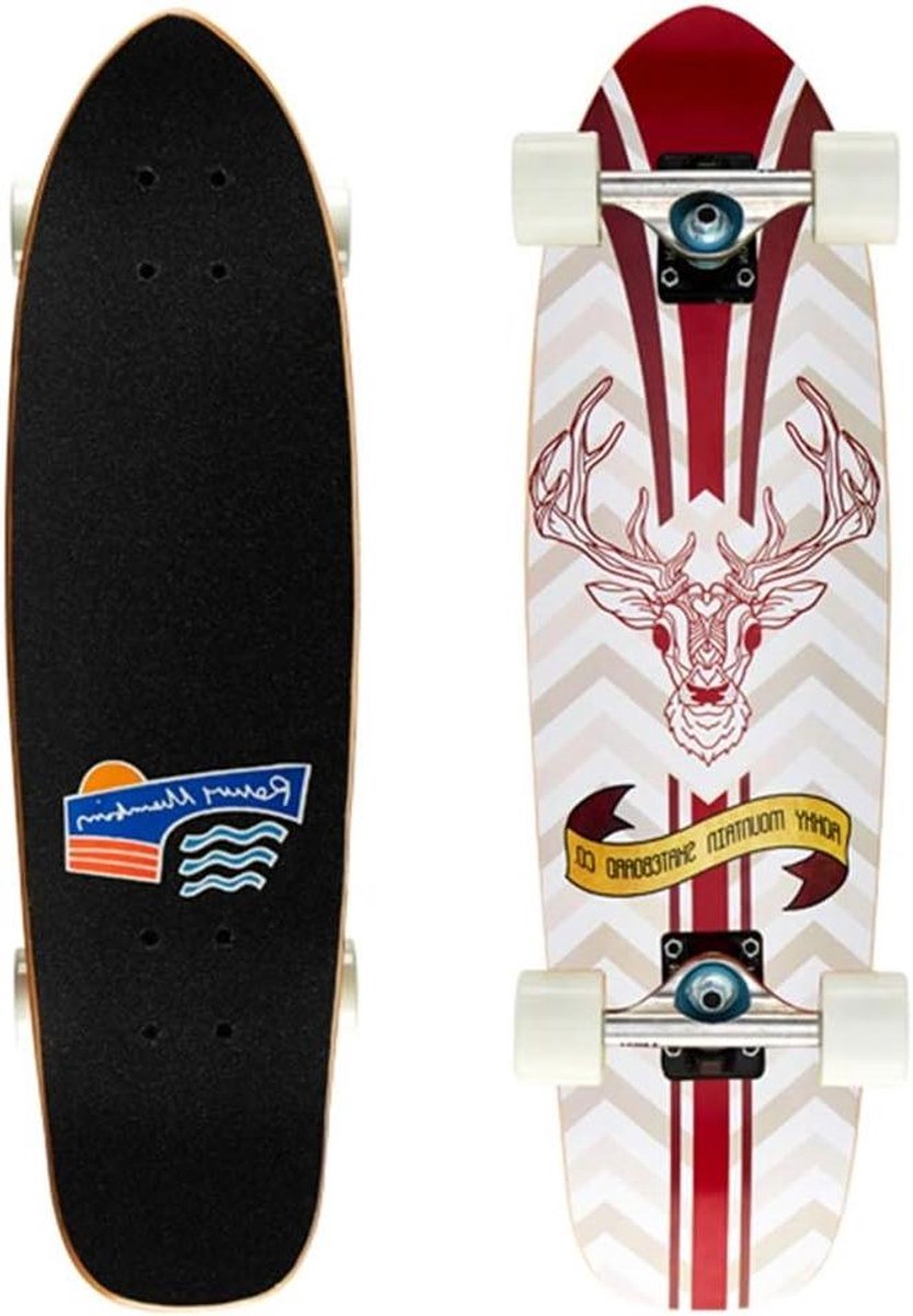 cruiser skateboard professionele surfboard 28 7 x7 8 esdoorndek geschikt voor jongens en meisjes kinderen skateboard lager abec 13 lager capaciteit 150kg kids compleet kleur herten
