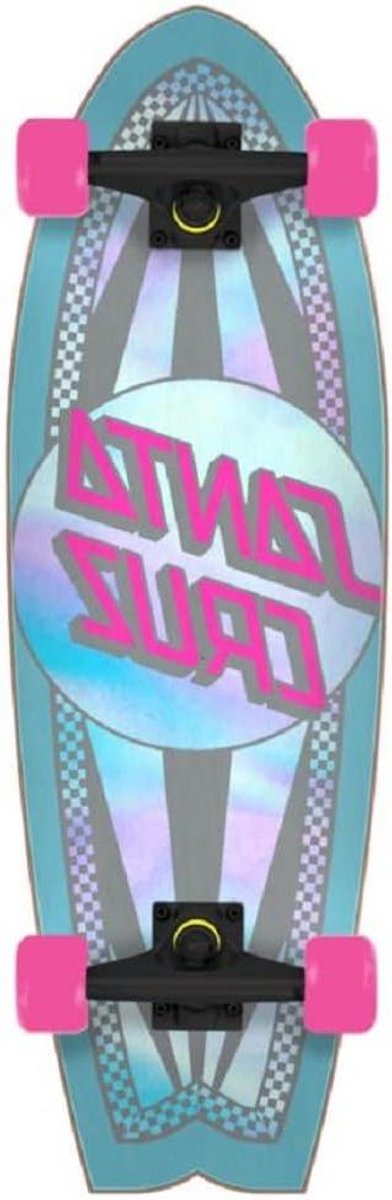 Cruzer Skateboard Deck - Skateboard Cruiser - Straat skateboarden - 9-laags esdoorn constructie - 27.7 x 8.8 IN - Zilver Skateonderdeel kopen online