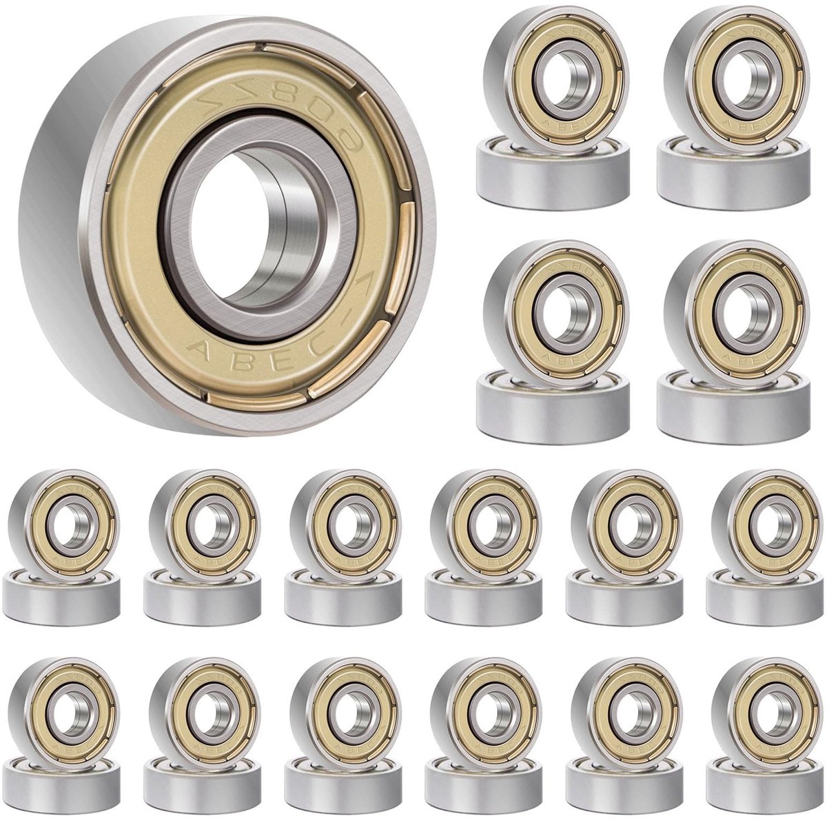 Dailygoods - 50 Stuks ABEC-7 Kogellagers Voor Skateboards en Rolschaatsen Rolschaatsen kopen online