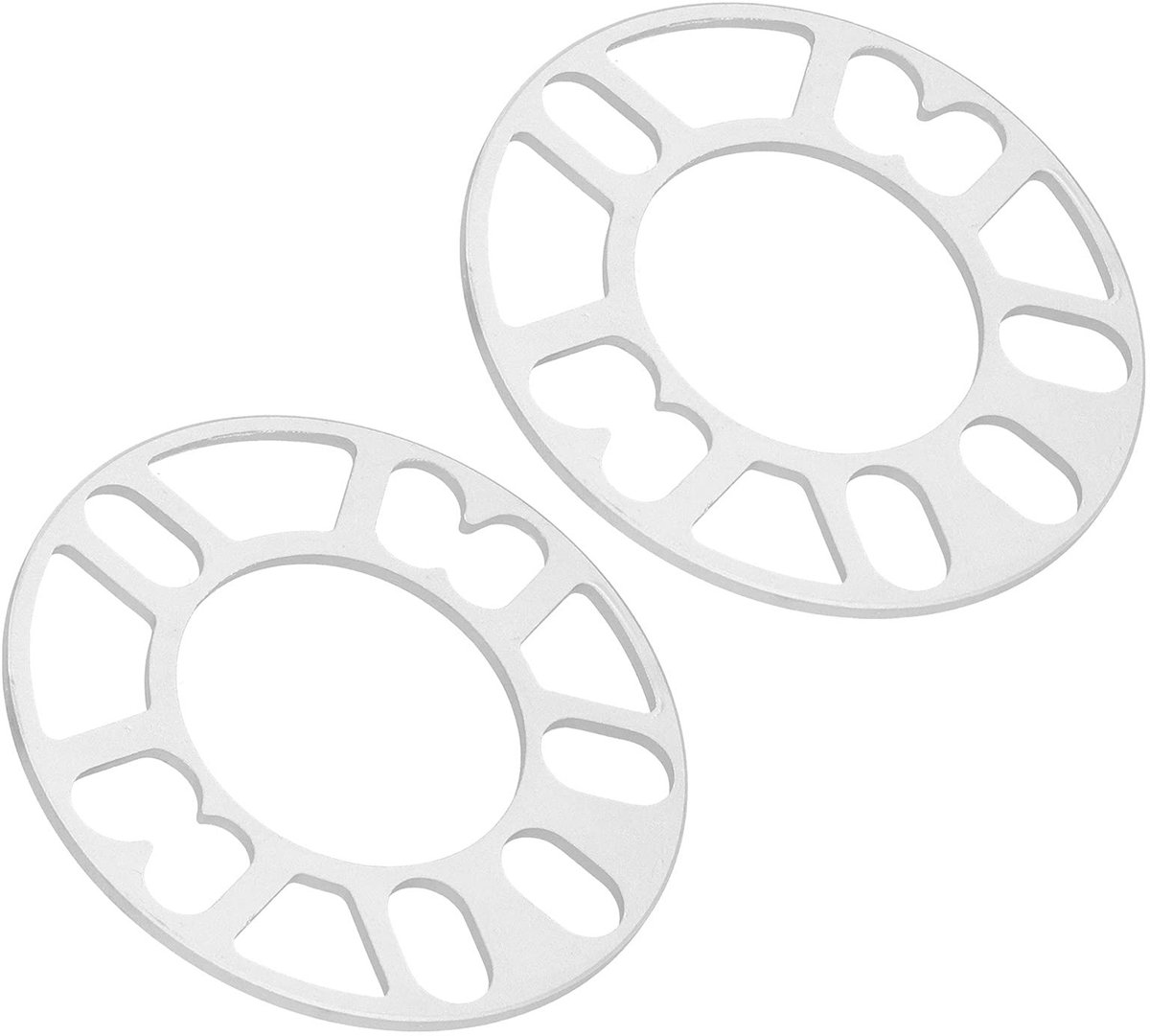 dailygoods dailygoody aluminium wielspacers universele 4 5 stud washers 5mm verhoogt stabiliteit geschikt voor diverse voertuigen 2 stuks