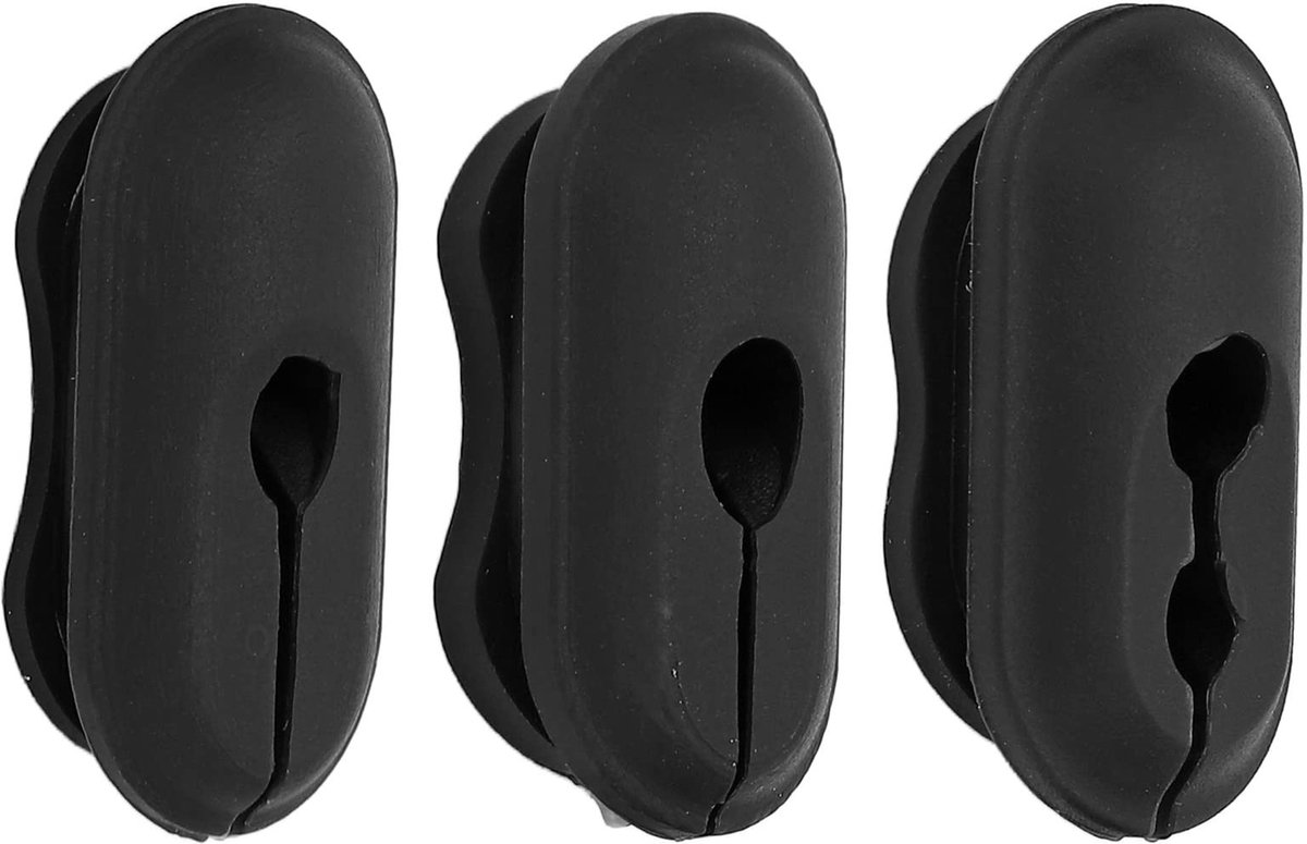 Dailygoods - Dailygoody - Elektrische step - Kabelstekker - Bescherming van kabels - Zwart - Accessoires voor elektrische scooter - 3 stuks - Geschikt voor Ninebot... Buitenspeelvoertuigaccessoire kopen online