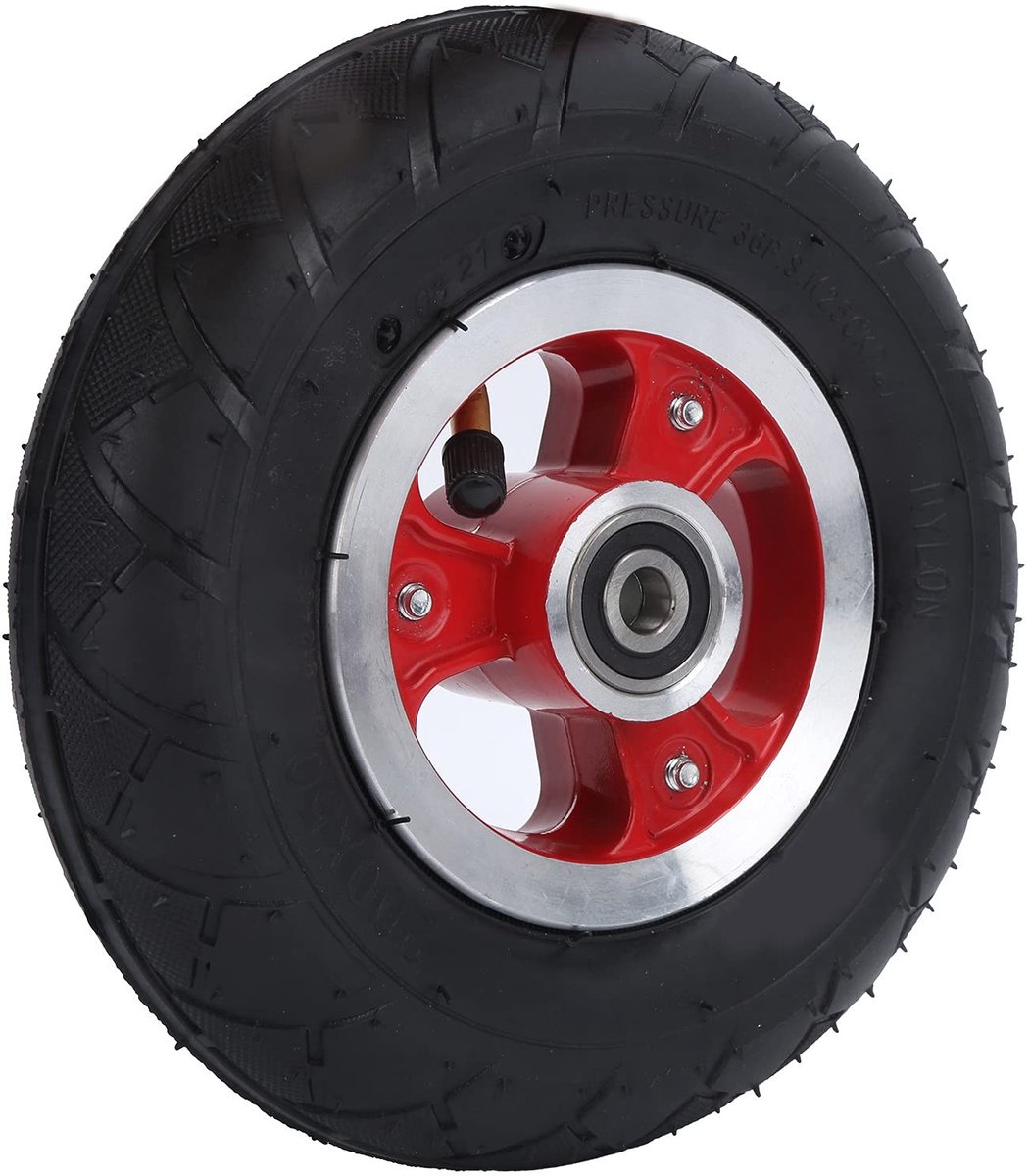 dailygoods dailygoody luchtband 8 inch voorwiel luchtband anti slip patroon 200x50 geschikt voor elektrische scooters en go karts comfortabele rijerv