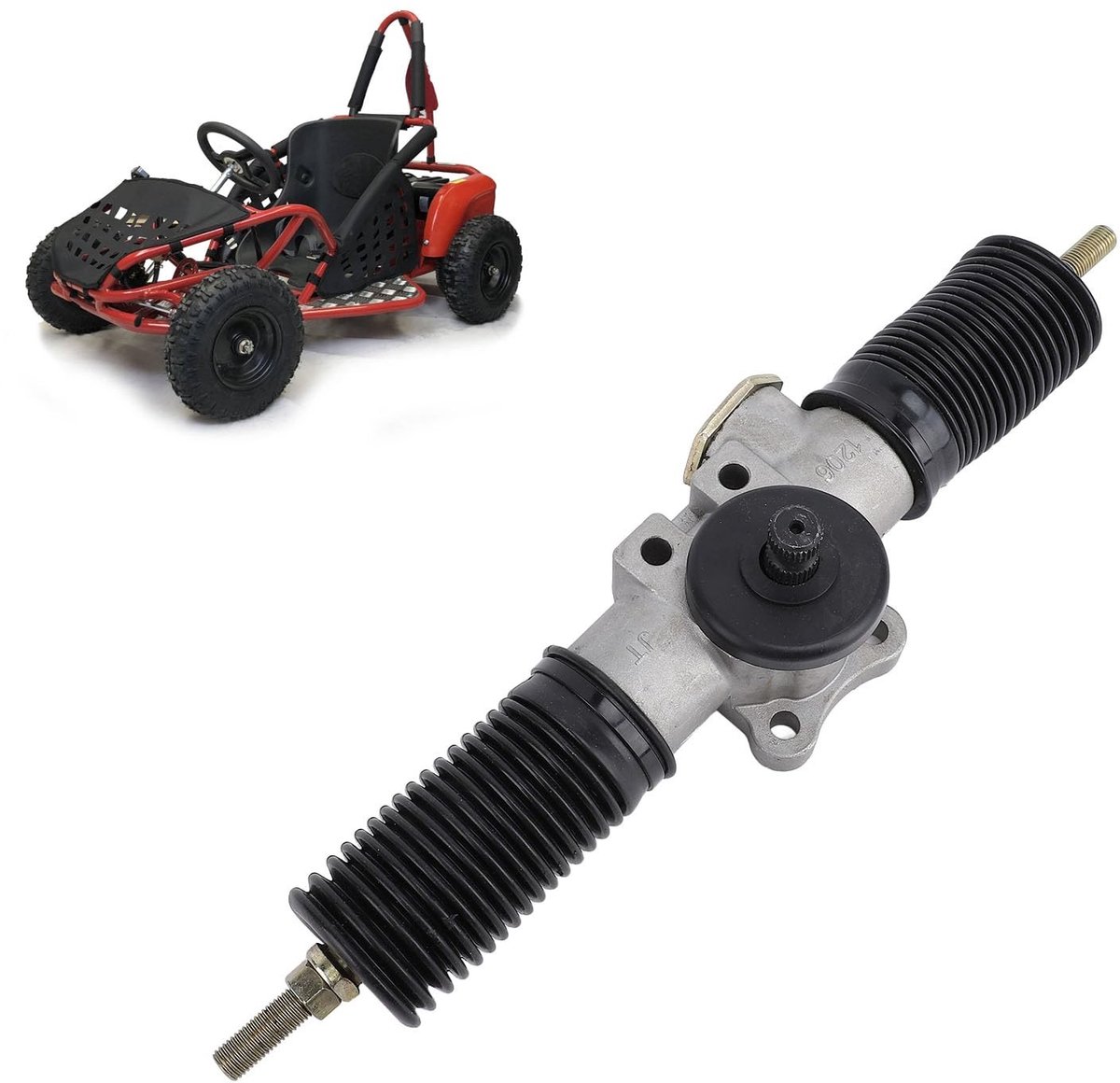 dailygoods dailygoody stuurwiel as 30t voor go kart en atv robuuste constructie 360mm geschikt voor utv en drift trike hoge kwaliteit duurzaam ontw