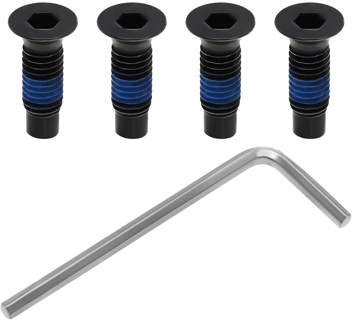 dailygoods dailygoody vervangende schroeven compatibel met xiaomi m365 en ninebot max g30 zwart hoogwaardige kwaliteit voor elektrische scooters 4 st