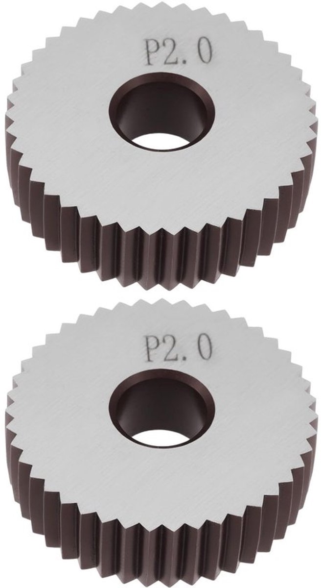 Dailygoods- Knurling Wielen 2,0 mm Pitch - 28x8x8 mm - Staal Rollers Skateonderdeel kopen online