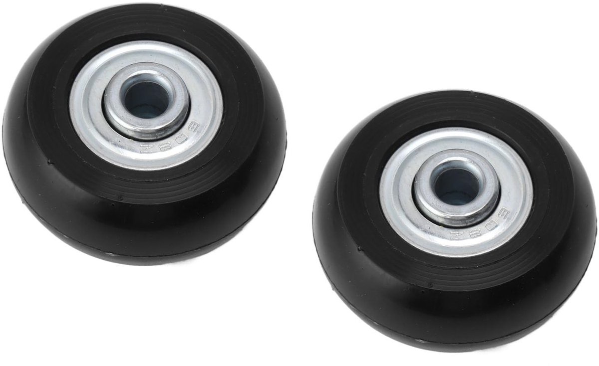 dailygoods vervangingsset voor kofferzwenkwielen met stil pu rubber