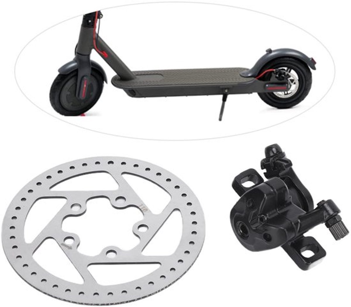 Dailygoody - Schijfrem Rotor 110mm - Elektrische Scooter Band Buitenspeelvoertuigaccessoire kopen online