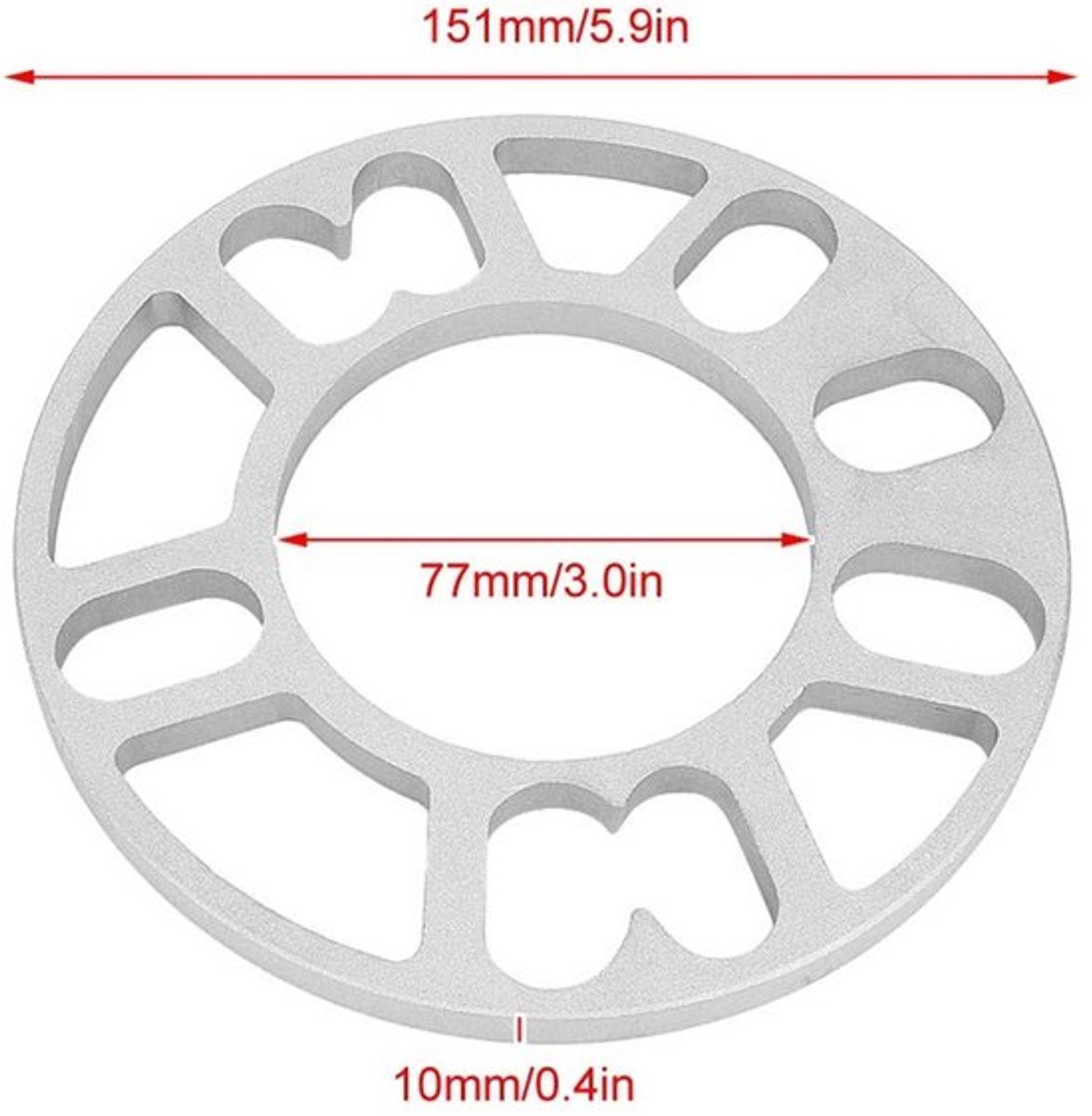 Dailygoody - Universele 10mm Aluminium Wiel - Hub Wiel Spacers Buitenspeelvoertuigaccessoire kopen online