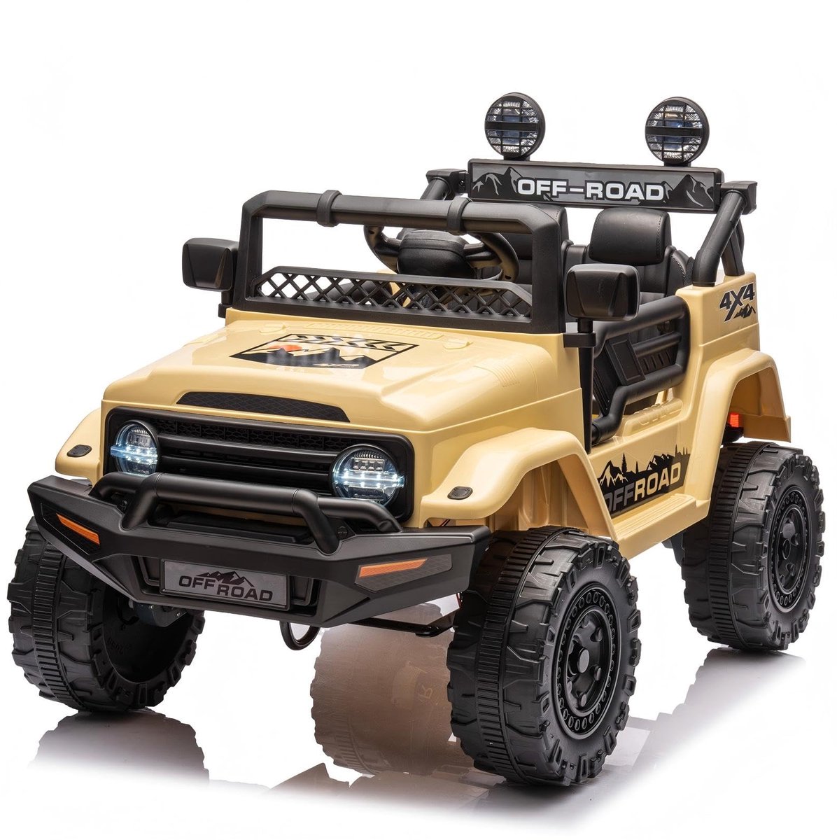 danky kinderauto elektrische jeep 12v 4 5ah 4 wielen tot 5 km u pp kunststof buitenspeelgoed kaki
