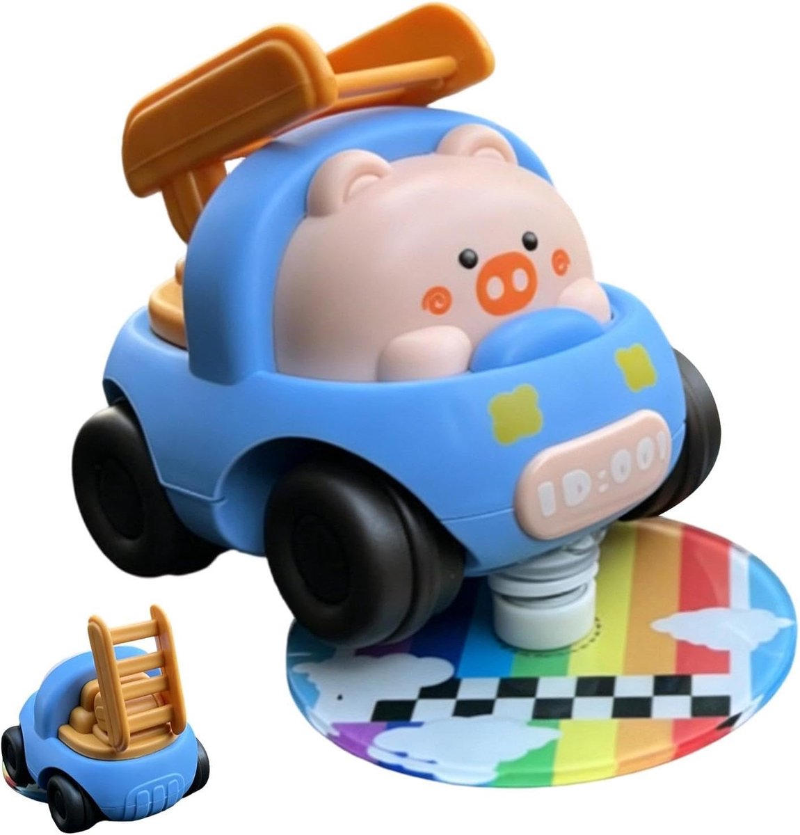 dashboard ornament auto decoratie rijervaring verbeteren dynamische beweging 10x10x5 cm blauw