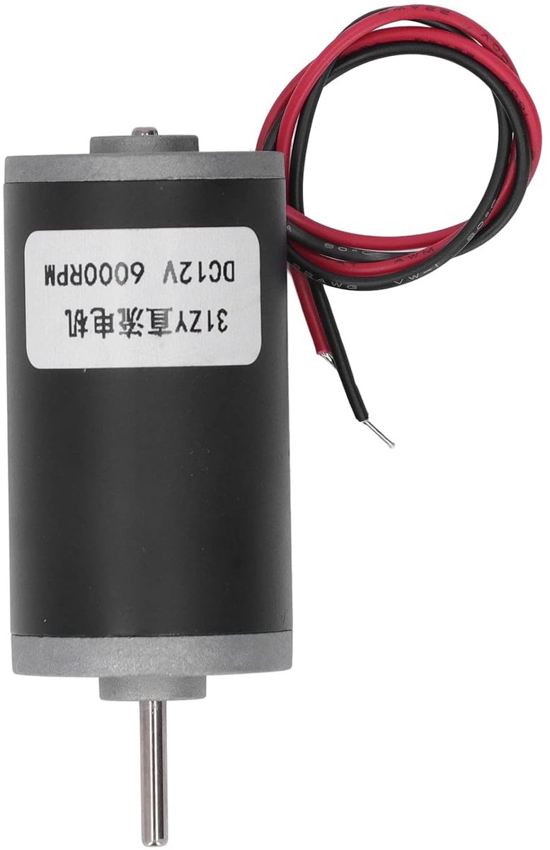 DC Elektromotor - Permanente Magneet Motor - Projecten Aandrijven - Dubbele Rotatie - 12V - Aluminium Loopmotor kopen online