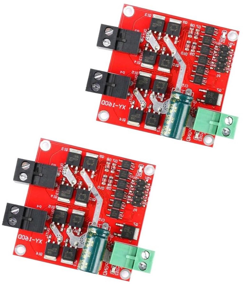 DC Motor Aandrijfmodule - Motorregelaar PWM - Snelheid Regelen - Dubbel Circuit - 160W 7A - Niet gespecificeerd Loopmotor kopen online