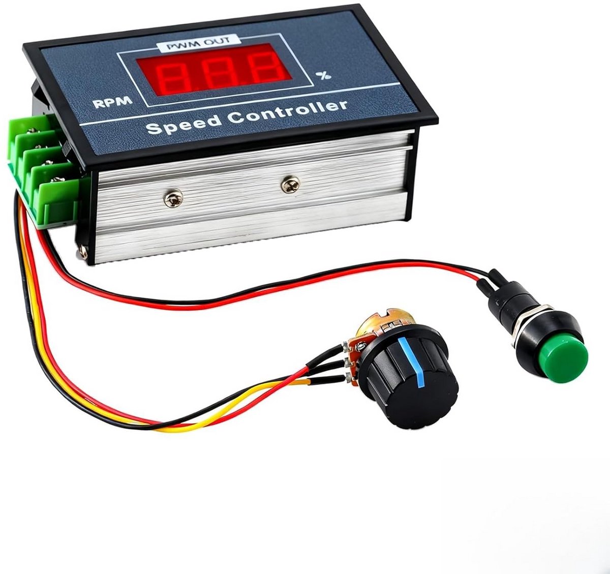 DC Motor Snelheidsregelaar 30A PWM 6-60V met Digitaal Display en Potentiometer Loopmotor kopen online