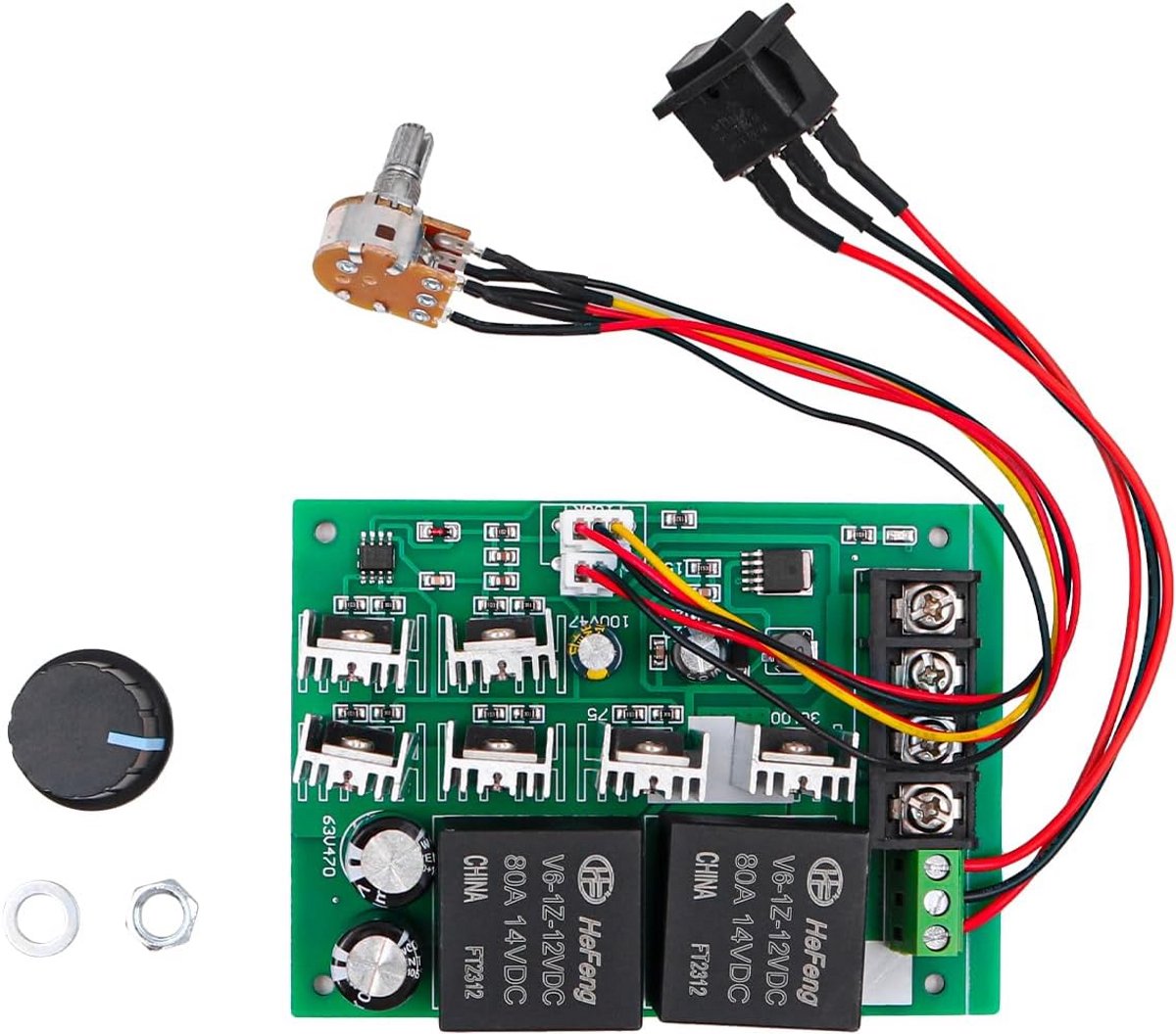DC Motortoerenregelaar 10-50V 40A met Vooruit/Achteruit Schakelaar Loopmotor kopen online