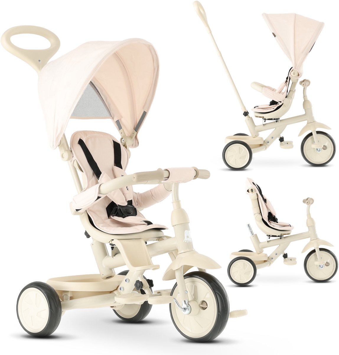 Deryan Adventurer Driewieler - 5-in-1 Kinder Driewieler - Beige Driewieler kopen online