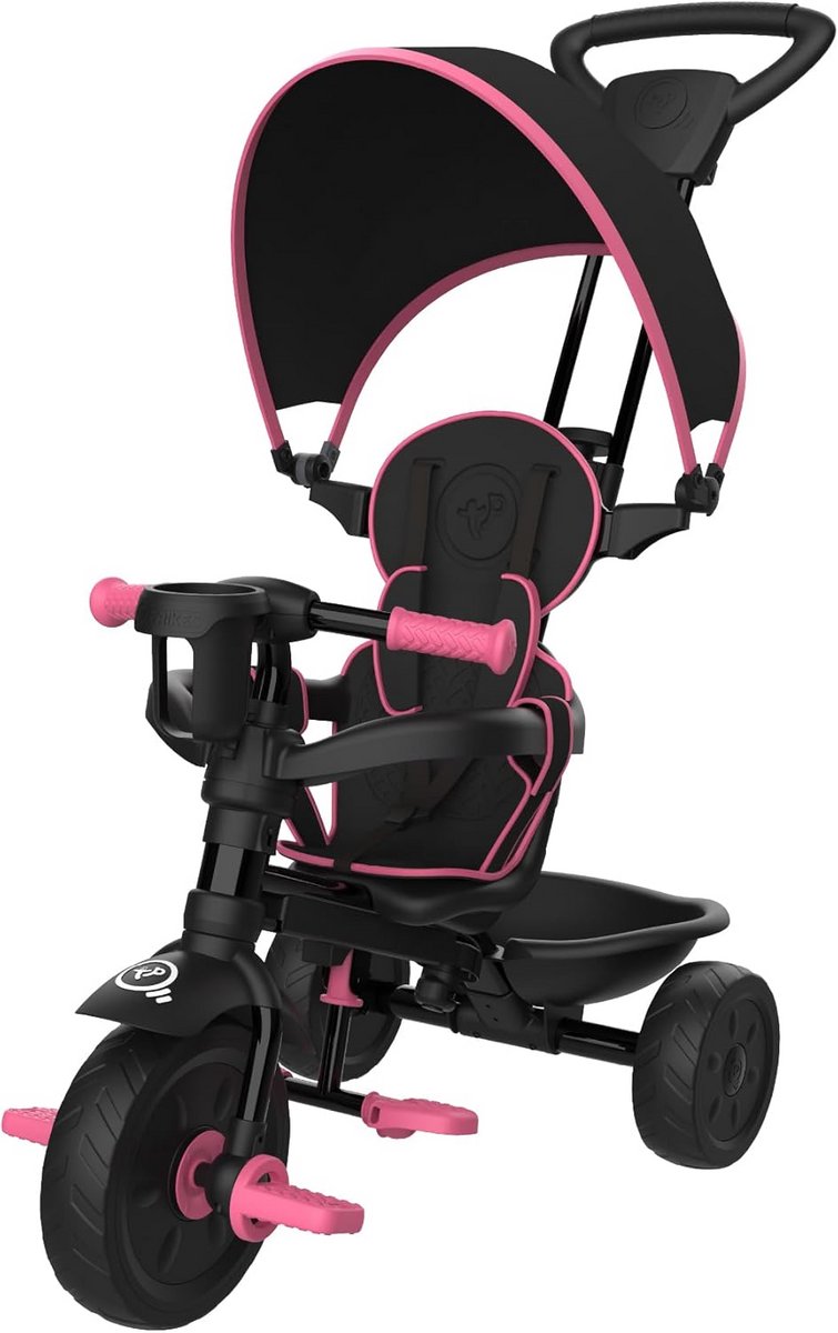 driewieler 4 in 1 loopfiets peuter kind ontwikkeling schaalbaar verstelbaar 92 x 47 x 91 cm roze