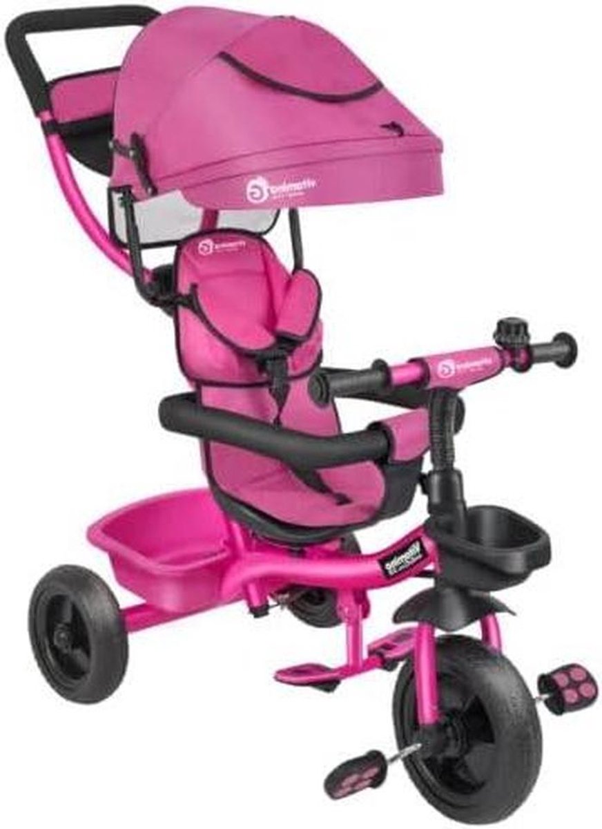Driewieler 5-in-1 - Loopfiets Kinderwagen - Baby Peuter - Evolutief Ontwerp - 10 Maanden - 8 Jaar - Roze Driewieler kopen online