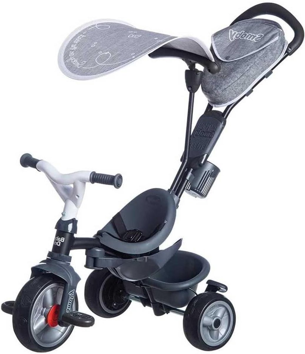 Driewieler Baby Driver - Loopfiets peuter - Buiten spelen - Groeit mee met kind - Vanaf 10 maanden - Grijs Driewieler kopen online