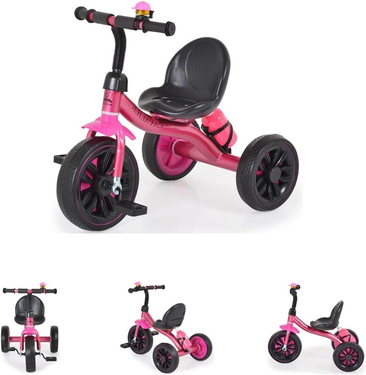Driewieler Kinder - Loopfiets Drie Wiel - Buiten Spelen - Met Drinkhouder - 72 x 46 x 62 cm - Roze Driewieler kopen online