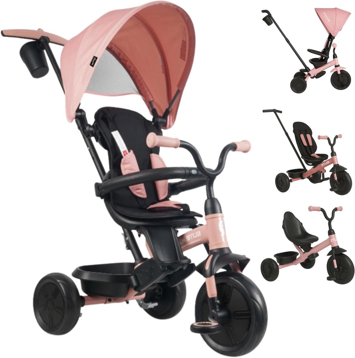 Driewieler Kinderen - Loopfiets Peuter - Buiten Spelen - 360 Graden Stoel - 7.4 kg - Roze Driewieler kopen online