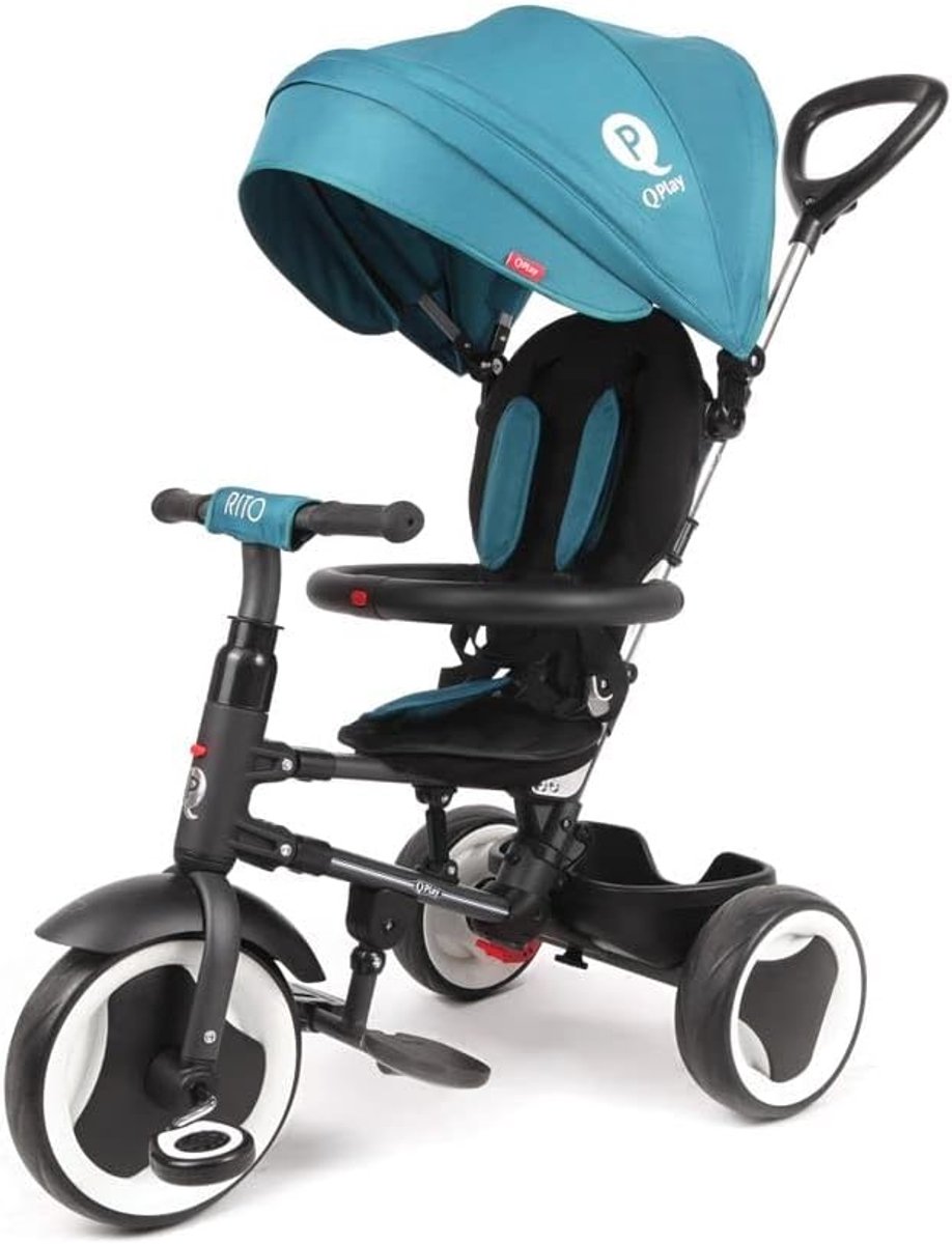 Driewieler - Kinderfiets - Buiten spelen - Groeit mee - 93 cm hoog - Groen turquoise Driewieler kopen online