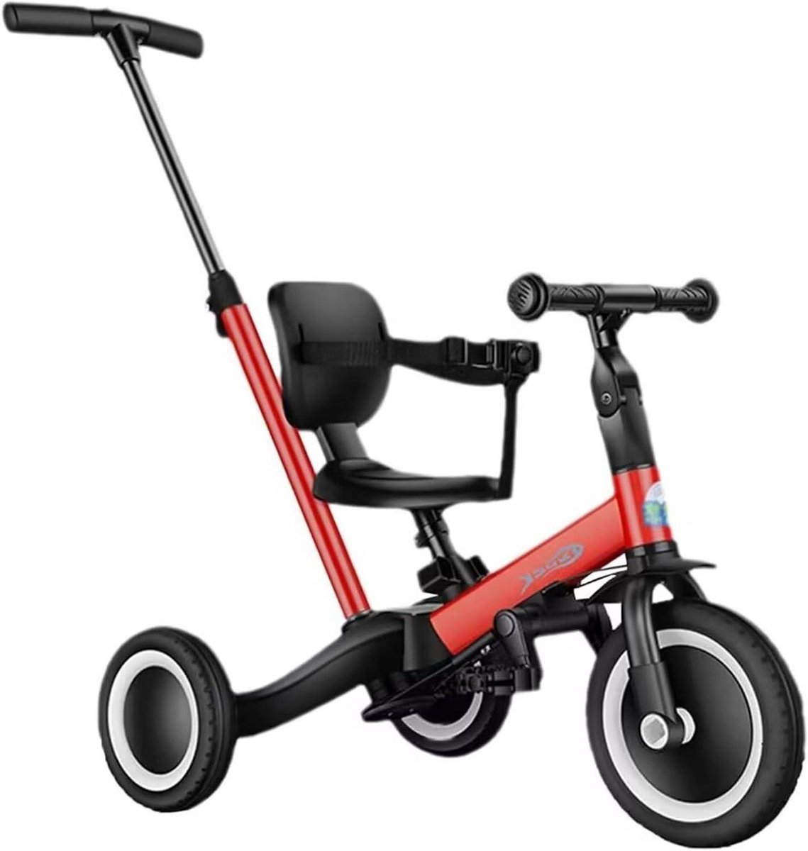 Driewieler Kinderwagen - Loopfiets Ouderbesturing - Kind Vervoeren - Snel Vervormbaar - 2-5 Jaar - Geel Driewieler kopen online