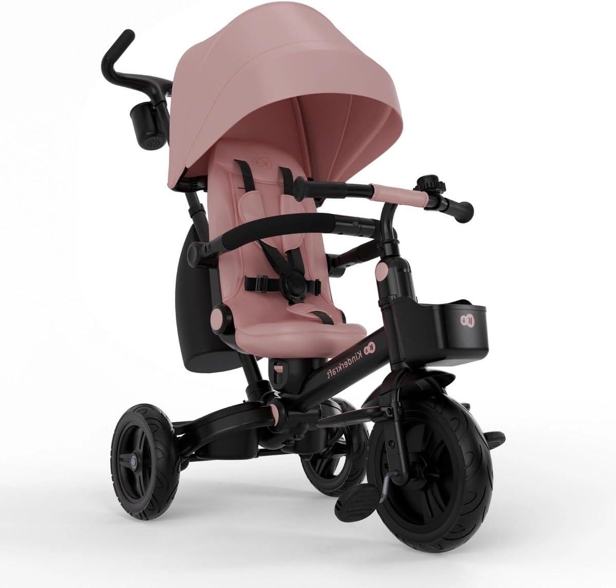 Driewieler - Loopfiets - Buiten spelen - Groeit mee - 93 cm - Roze Driewieler kopen online