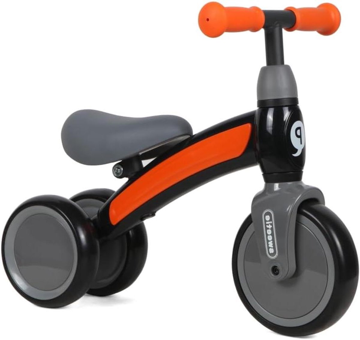 Driewieler - Loopfiets - Buiten spelen - Stabiele dubbele achterwielen - 52 x 26 x 27 cm - Oranje Driewieler kopen online