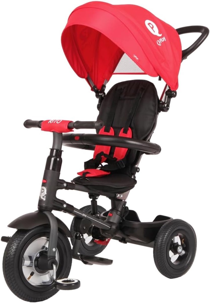 Driewieler - Loopfiets - Buiten spelen - Stalen frame - 90 x 49 x 93 cm - Staalrood Driewieler kopen online