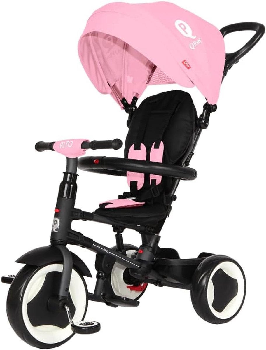 Driewieler - Loopfiets - Buiten spelen - Verstelbaar handvat - Roze Driewieler kopen online