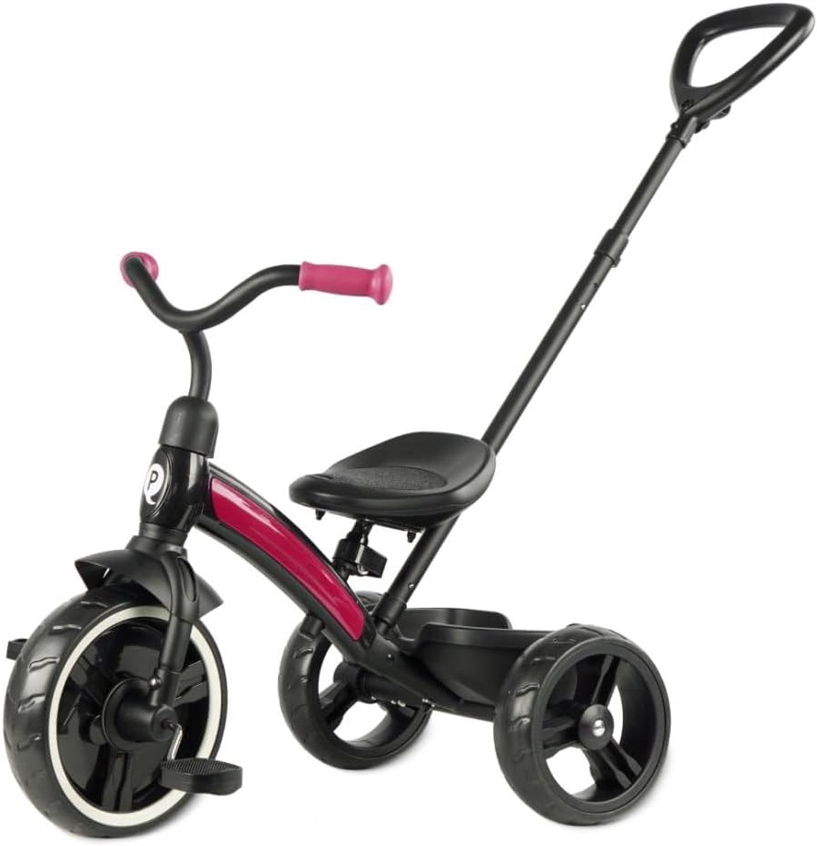 driewieler loopfiets buiten spelen verstelbaar zadel 25 kg belasting roze