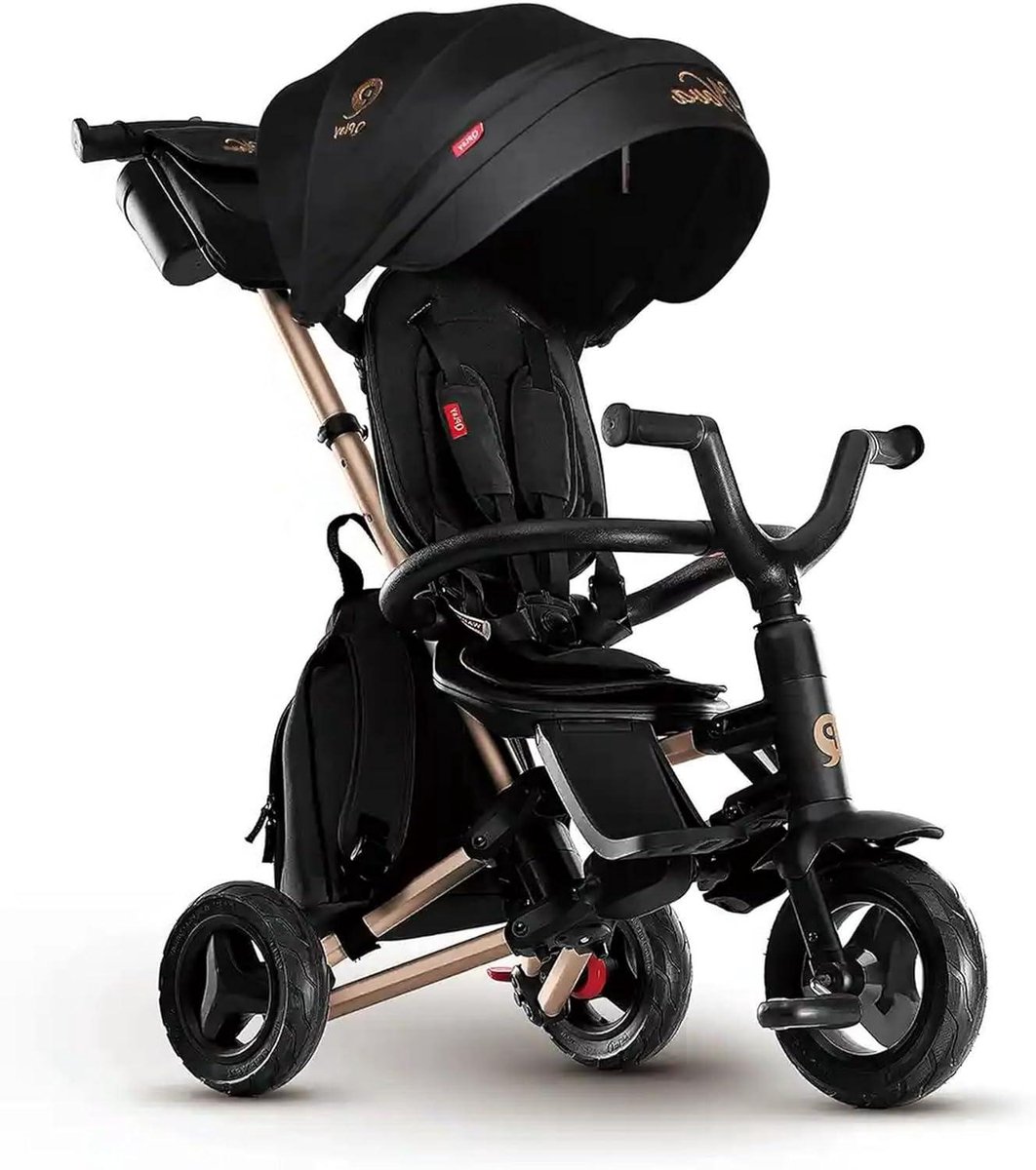 Driewieler - Loopfiets Kinder - Buiten Spelen - Groeit Mee - 49 x 79 x 93 cm - Goud Zwart Driewieler kopen online