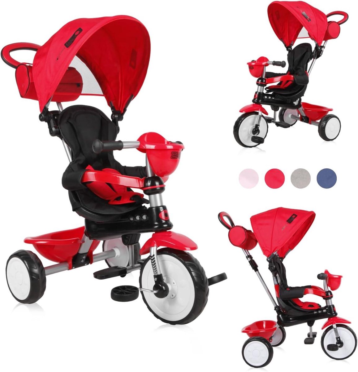 Driewieler - Loopfiets Kinderen - Buiten Spelen - Ombouwbaar Naar Driewieler - 75 x 53 x 91 cm - Rood Driewieler kopen online