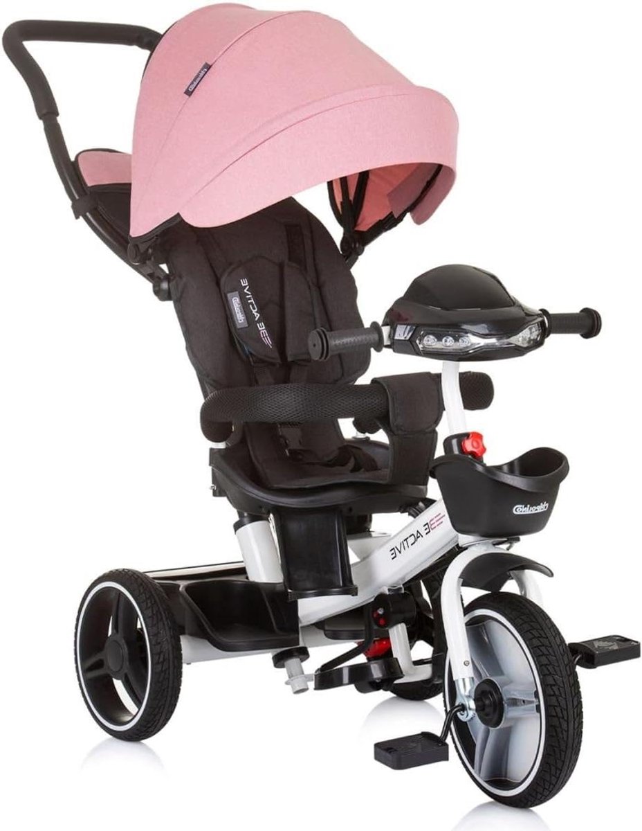 driewieler loopfiets kinderfiets buiten spelen draaibare zitting 117 x 50 x 96 cm roze